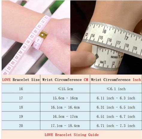 cartier love bracelet measuring guide.